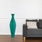 Modern Bamboo Floor Vase - Decorative 43-inch Vase for Living Room, Dining Room, or Entryway - Versatile Floral Display - Fill with Dried Branches or Flowers - Contemporary Tall Vase - Unique Bamboo Design